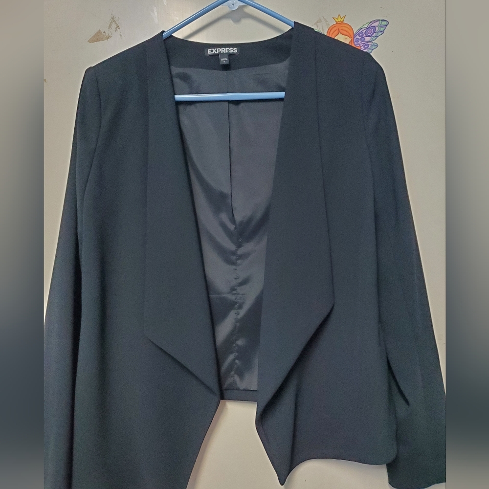 Express Asymmetrical Black Blazer